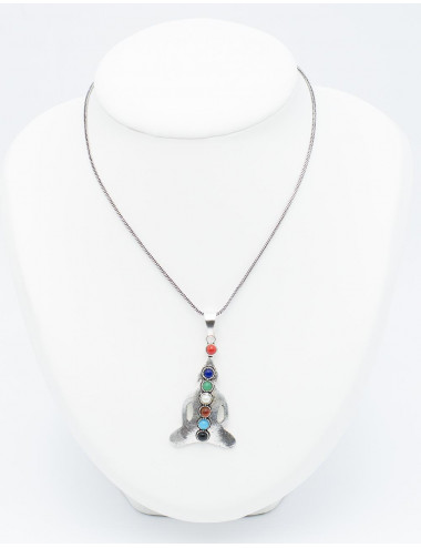 Buddha pendant with 7 chakras