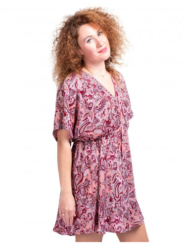 vestido-corto-boho-style-estampado-rosa