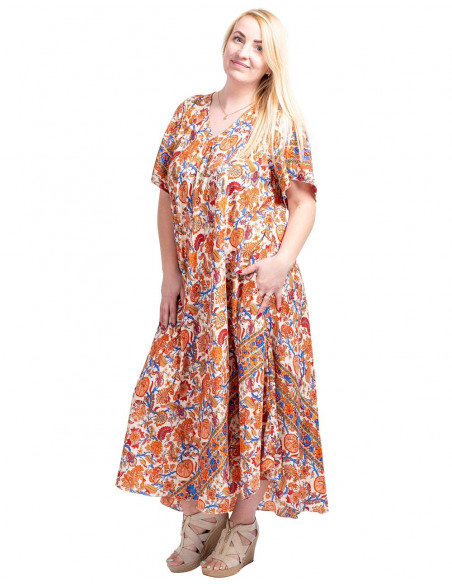 vestido-seda-estampado-naranja-verano