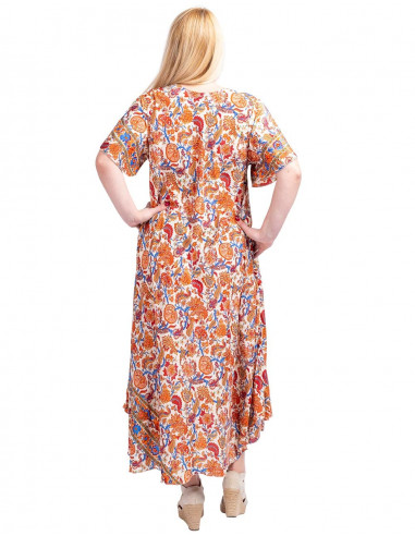 Wide Silk Dress