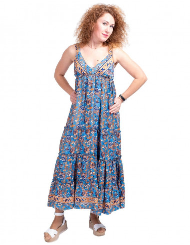 vestido-seda-largo-azul-estampado-flores