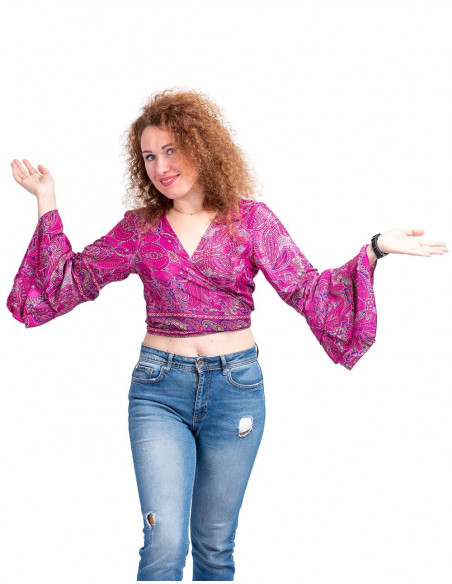 top-mangas-murcielago-seda-fucsia