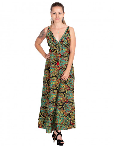 vestido-largo-estampado-tirantes-seda-verde