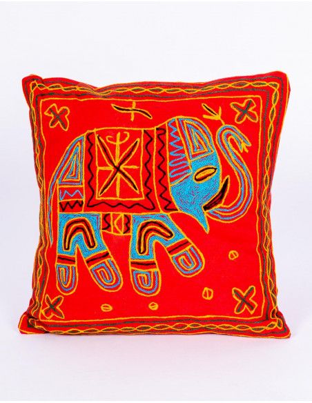 Cotton Elephant Cushion Cover