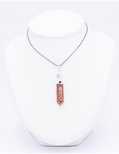 Octagonal pendant with ball