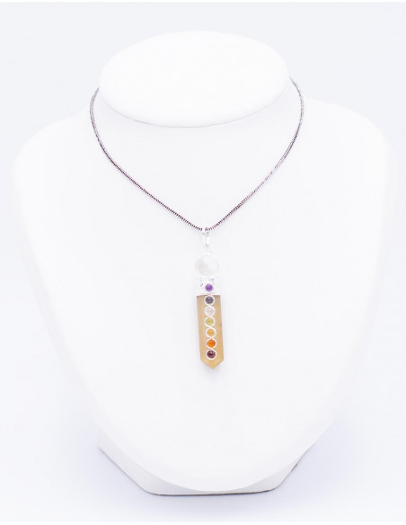 Octagonal pendant with ball