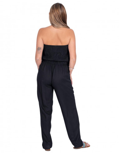 Black Jumpsuit Strapless