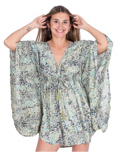 vestido-corto-mangas-murcielago-estampado