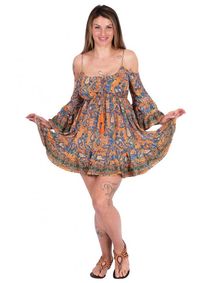 vestido-hombros-descubiertos-primavera-naranja