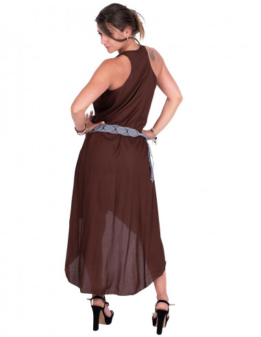 vestido-marron-corto-adelante-largo-atras