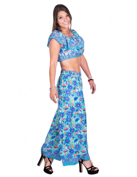 Top Cropeed Ruffles