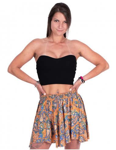 Silk Short Skirt