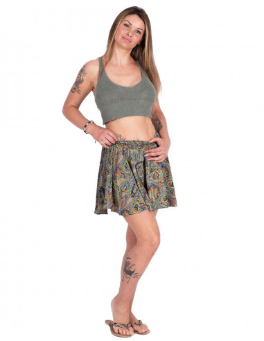 Short Silk Skirt