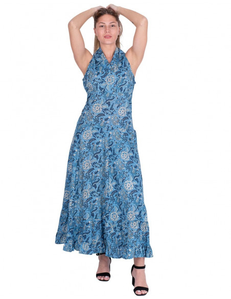 vestido-algodon-volantes-cuello-celeste