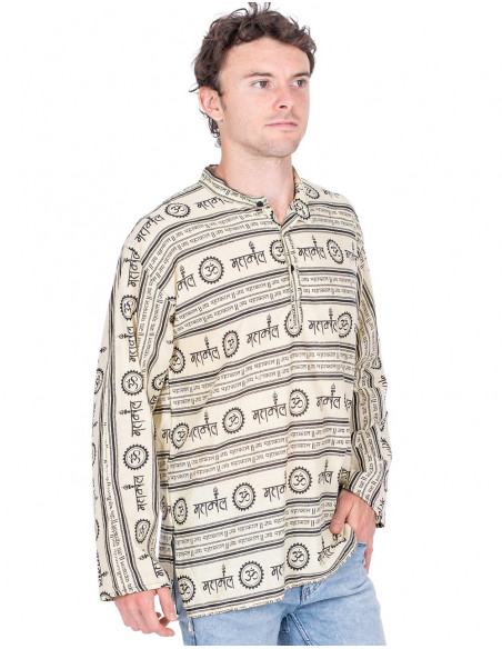 camisa-hombre-beige-estilo-polo