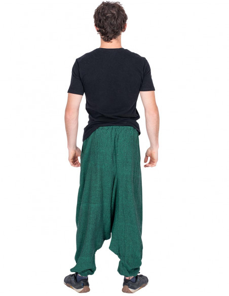 pantalon-harem-verde-algodon-lino