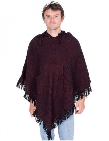 Bordeaux Unisex Poncho