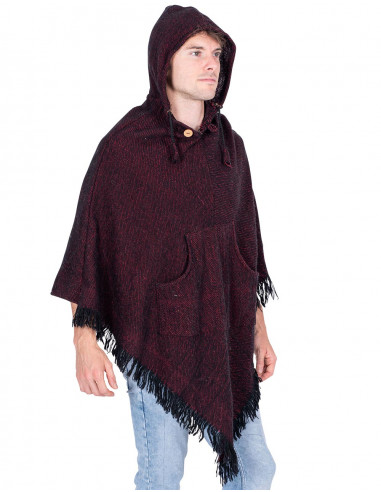 Bordeaux Unisex Poncho