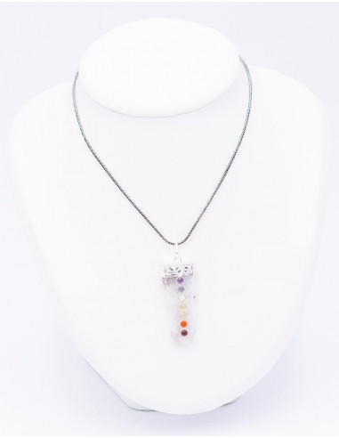Opalite Pendant with 7 Chakras