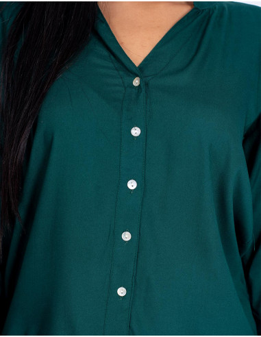 Green Buttoned Shirt