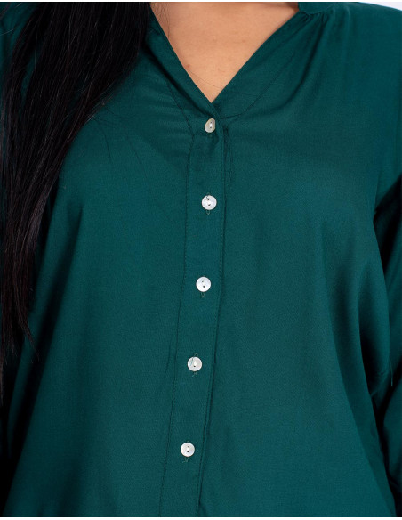 camisa-rayon-verde-mangas-largas