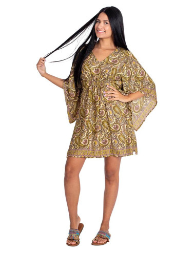 Silk Dress With Sleeves