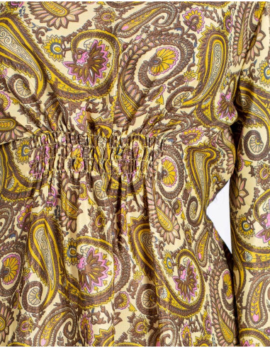 Silk Dress With Sleeves