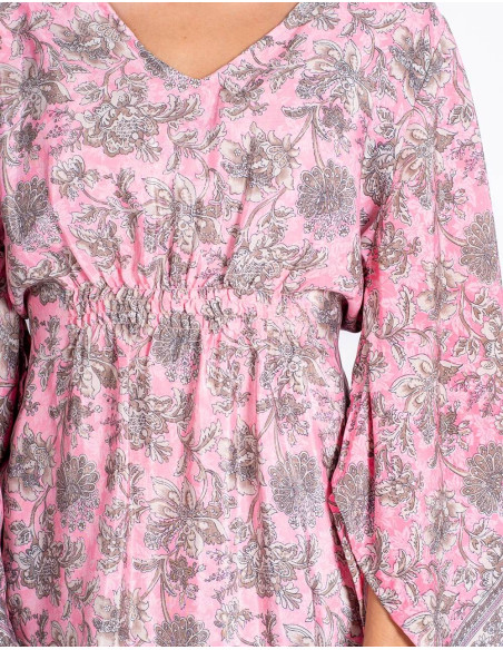 Silk Floral Dress