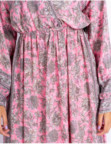 vestido-mangas-largas-seda-rosa