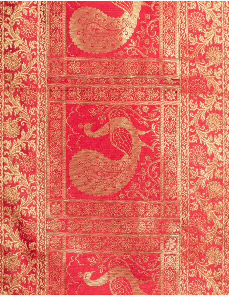 Red Peacock Table Runner