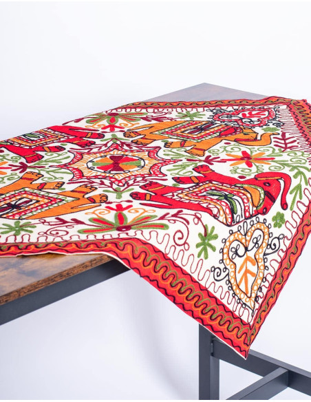 Square Tapestry 4 Elephants