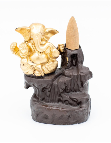 Golden Ganesha Cone Fountain