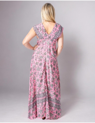 vestido-largo-seda-escote-pico-rosa