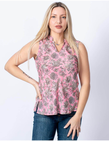 camiseta-seda-verano-rosa-flores-grises