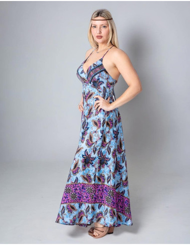 Long Dress with Crisscross Back