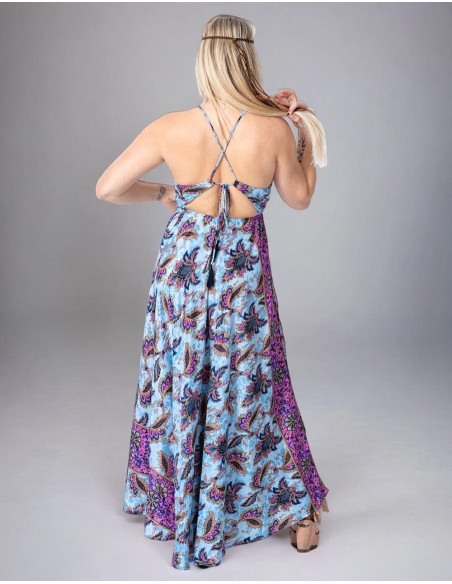 Long Dress with Crisscross Back