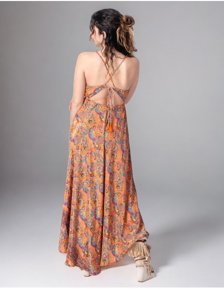 Long Cross Back Dress