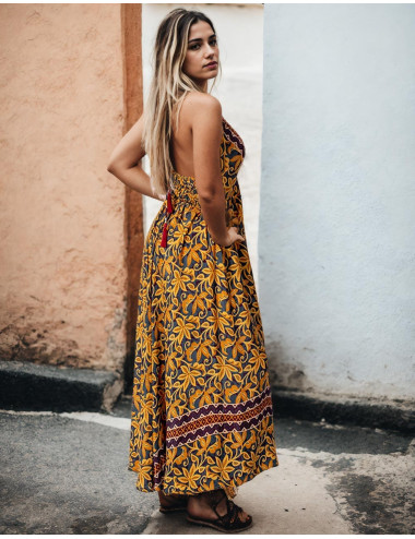 Long Backless Dress