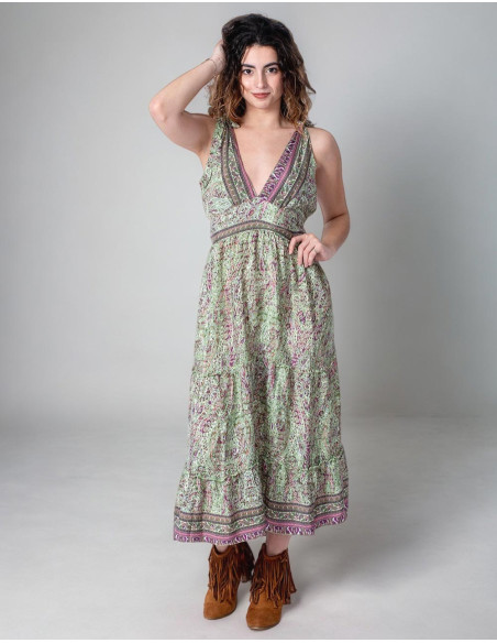 Hippie Chic Silk Dress