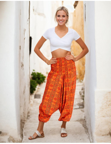 Orange Afghan Pants