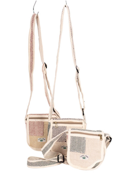 Exclusive Ethnic Fashion: Kimago Handcrafted Hemp Crossbody Bag with Unique Details