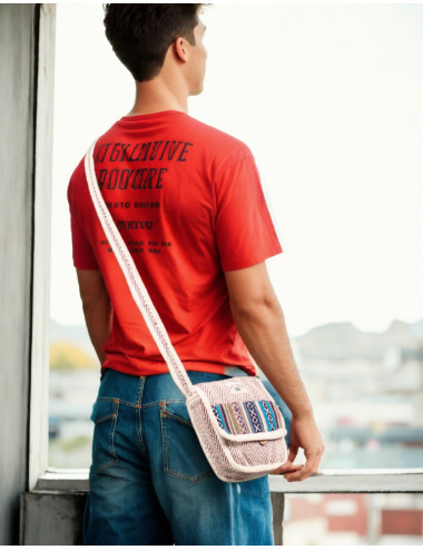 Unisex Flap Crossbody Bag