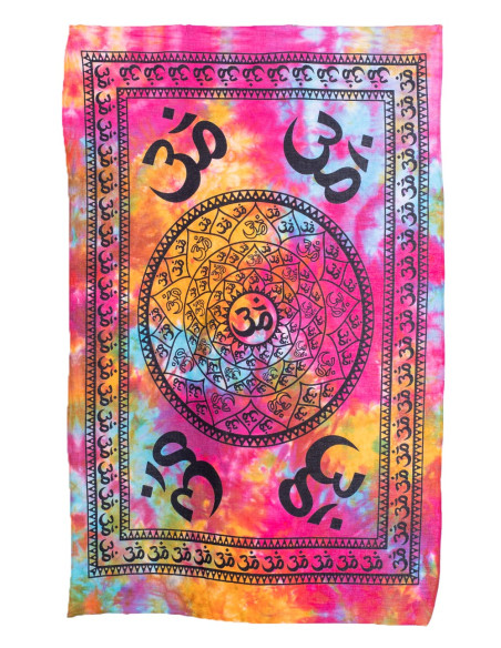 Multicolor Om Symbol Tapestry