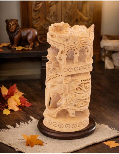 estatua-tallada-a-mano-elefante-altar