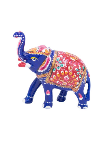 Colorful Metal Elephant Statue