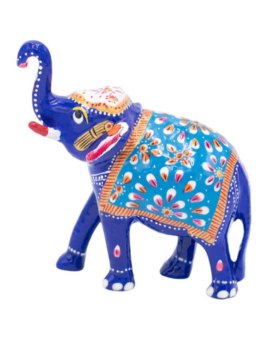 Colorful Metal Elephant Statue