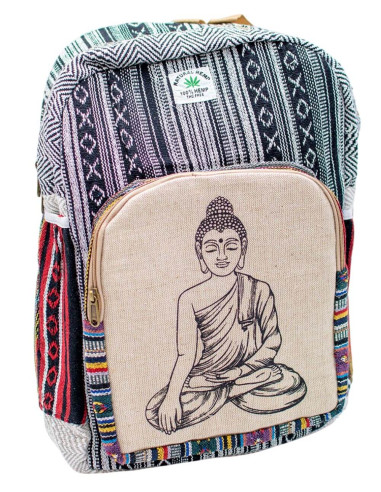Unisex Hemp Backpack with Exclusive Buddha...