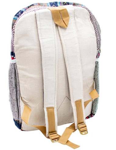 Trendy Unisex Hemp Backpack with Elephant...