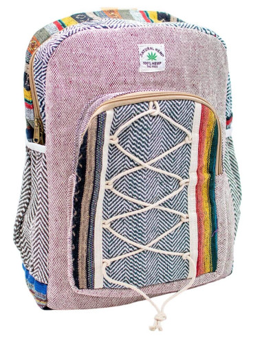 Unisex Ethnic Fashion: Kimago Hemp Backpack -...