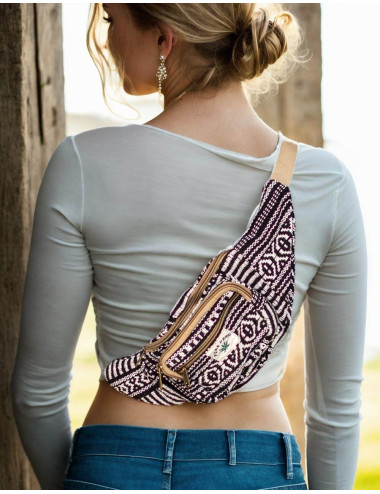 Kimago Unisex Waist Bag: Authentic Indian Handicraft in...